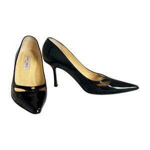 Jimmy Choo “Margo” Black Patent Leather Heels – Size 39 (EU) – 8.5 (US)